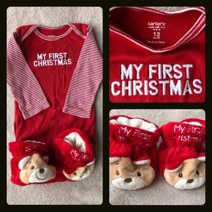 My First Christmas Onesie and Slippers